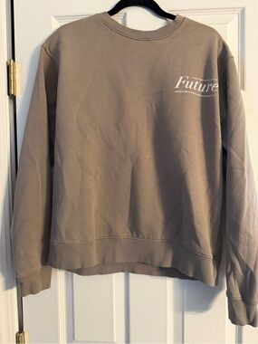 Future Logo Crewneck Sweatshirt - Taupe